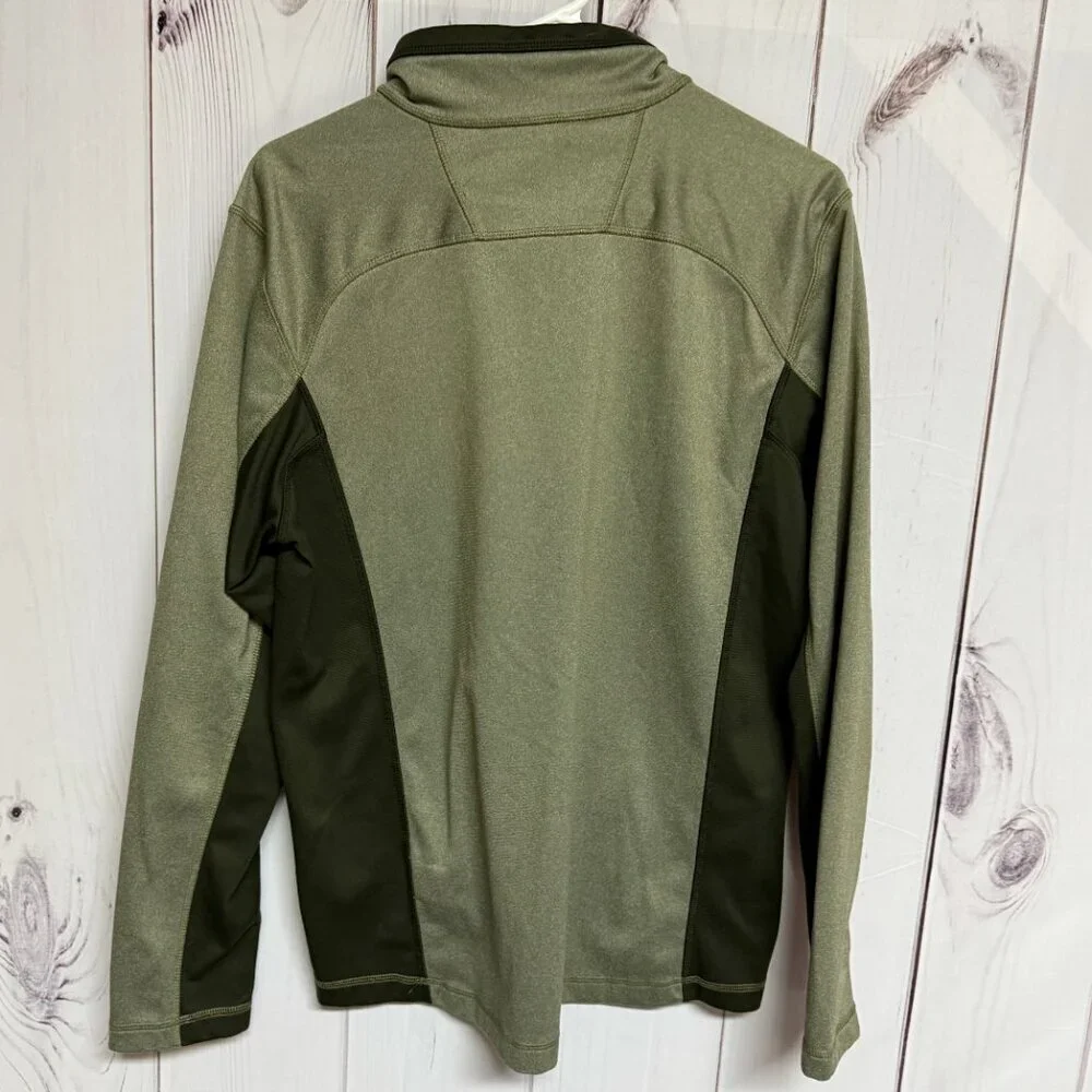 The North‎ Face Tech 1/4 Zip Fleece Men’s Medium Olive Green EUC